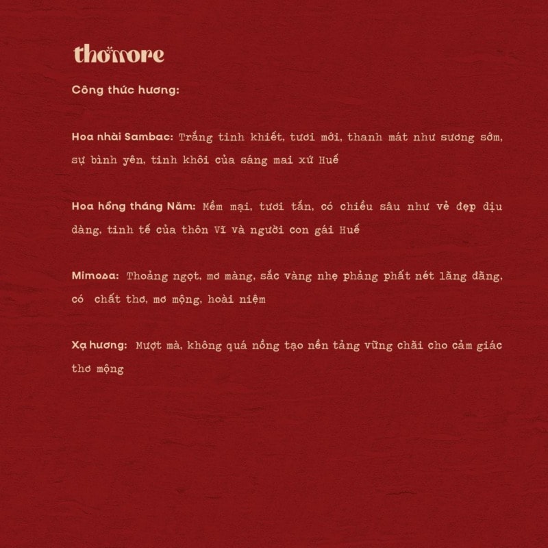 BỘ SƯU TẬP ĐẦU TIÊN: NỐT HƯƠNG VĂN CHƯƠNG VIỆT NAM - ĐÂY THÔN VĨ DẠ 4 HANH TRINH THUONG HIEU THOMORE VA BO SUU TAP DAU TIEN NOT HUONG VAN CHUONG VIET NAM CAM NHAN DAY THON VI DA 1